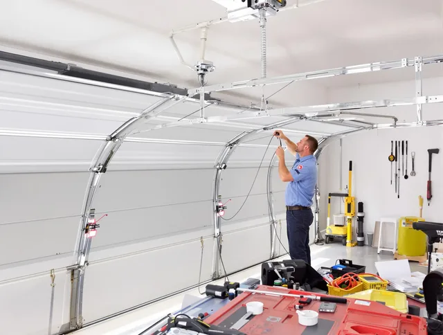 Garage door cable repair service by Wadsworth Garage Door Repair in Wadsworth