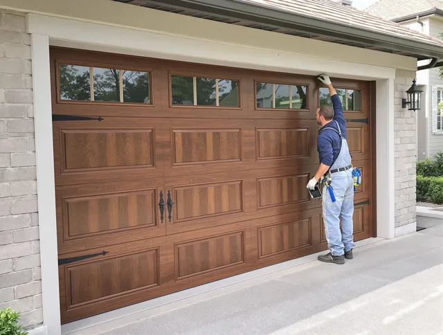 Custom garage door showcase by Wadsworth Garage Door Repair in Wadsworth