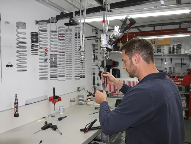 Wadsworth Garage Door Repair safety certified technician performing precision spring replacement in Wadsworth